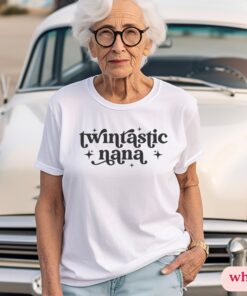 twin grandma shirt for twin grandmothers mothers day tee twintastic nana t shirt unique gifts for grandparents of twins ll5a0