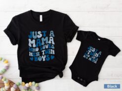 twin mama matching shirts with twin boys for mothers day unique gift for mom of twins love for twin sons yvsj0