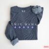twin mama sweatshirt floral crewneck for twin moms evil eye design unique twin announcement and reveal gifts f3f2y scaled