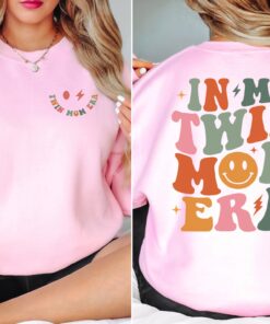 twin mom era sweatshirt for expecting and new moms cute twin mama sweater unique gift for mom of two vsysu