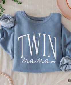 twin mom sweatshirt crewneck for mothers day gift cute twin mama shirt personalized twin mom sweater hhtxd