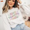 twin pregnancy announcement sweatshirt for expecting moms mother of twins crewneck unique gifts for mothers day hkgnm scaled