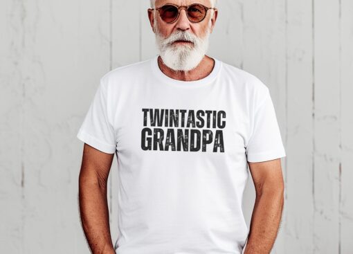 twins grandpa shirt for grandfather of twins funny gift for fathers day and birthday unique twin grandpa apparel 93k4u