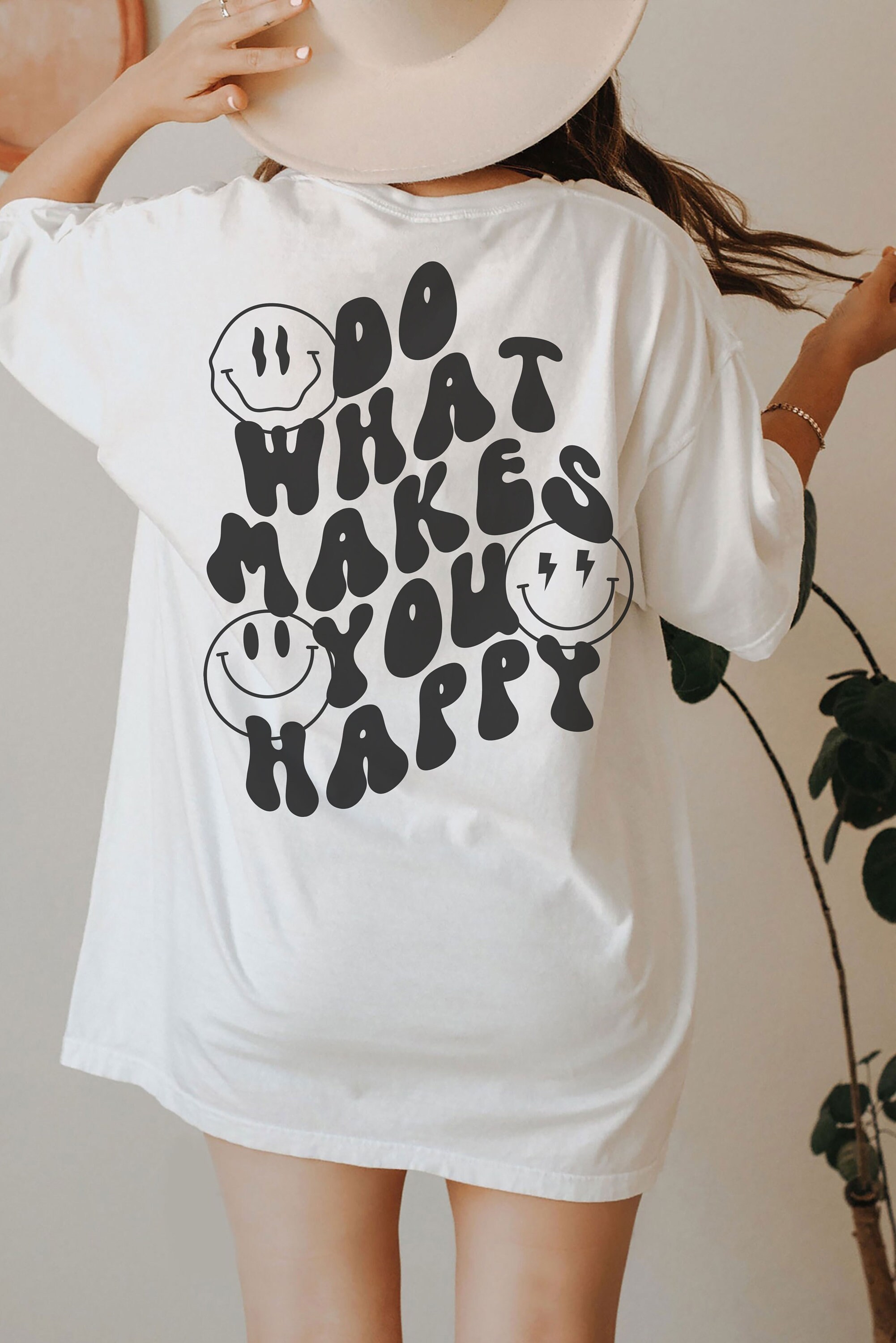 two sided do what makes you happy shirt with smiley face trendy motivational t shirt for moms and mothers day gifts 5qcrk scaled