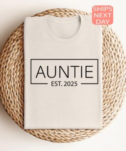 uncle est 2025 shirt and auntie est 2025 t shirt for baby announcement funny gift for new uncle and aunt kdjmt