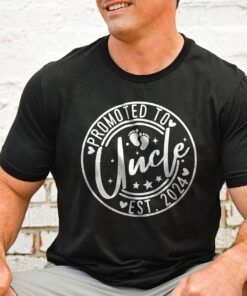 uncle to be shirt promoted to uncle est 2024 fathers day gift mens clothing future uncle t shirt gzurv