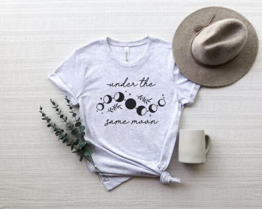 under the same moon celestial shirt long distance relationship shirt spiritual mystic t shirt positive clothing dtkic