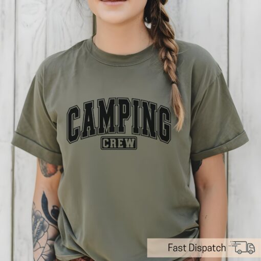 unisex camping crew shirt cute camping t shirt for adventure hiking outdoor activities great for men and women f0w9s