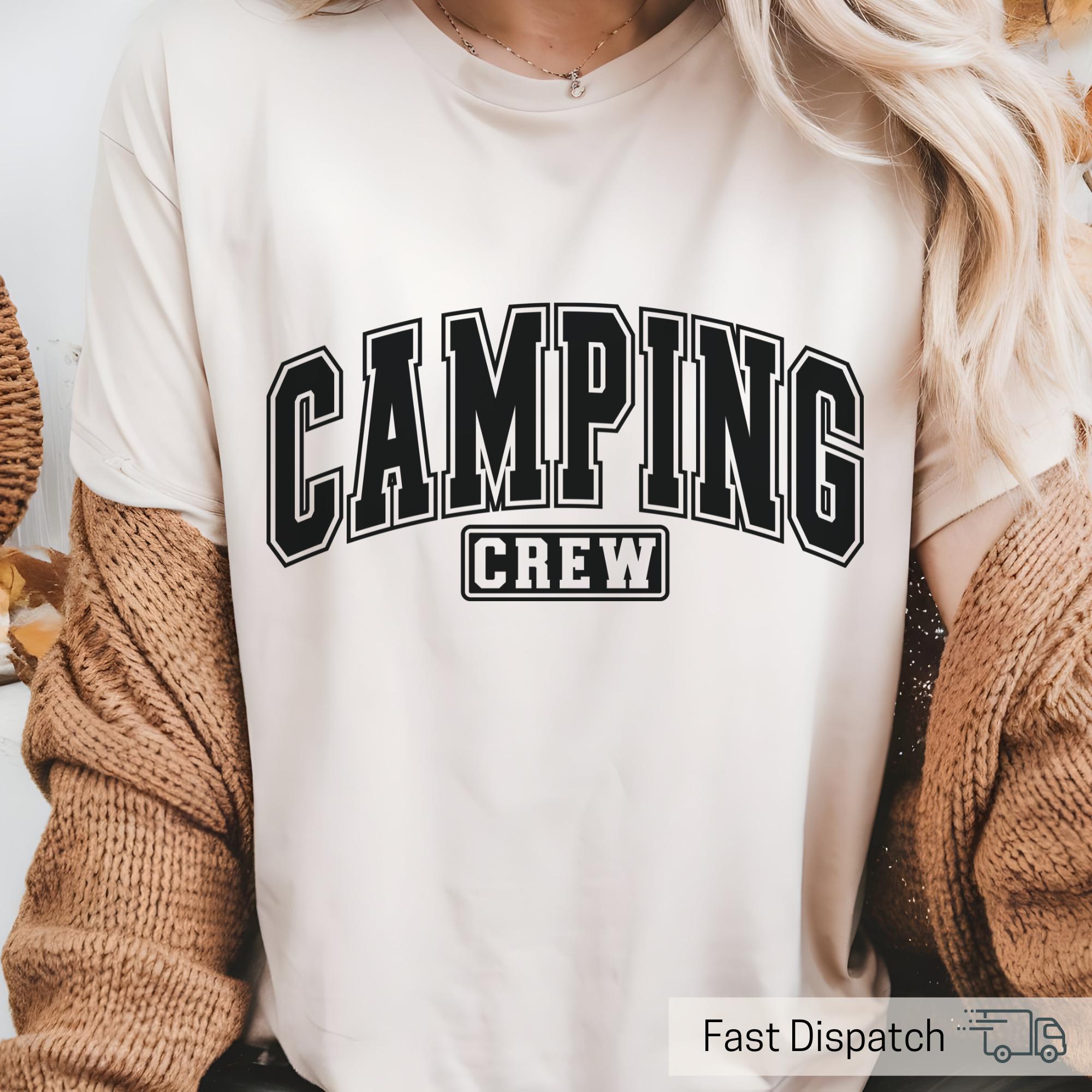 unisex camping crew t shirt for adventure hiking cute camping tee shirt for men women outdoor enthusiasts mnjjv