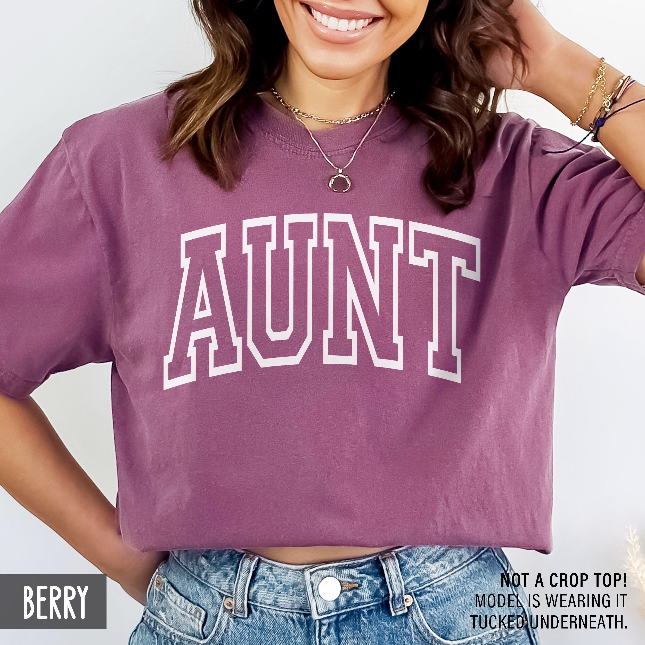 vintage aunt shirt for new auntie baby announcement best auntie ever cute mom life t shirt personalized gift for sister 0azvq