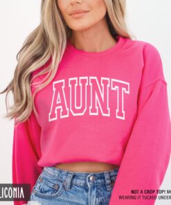 vintage aunt sweatshirt for new aunts best aunt ever hoodie baby announcement gift from niece or nephew arqeu