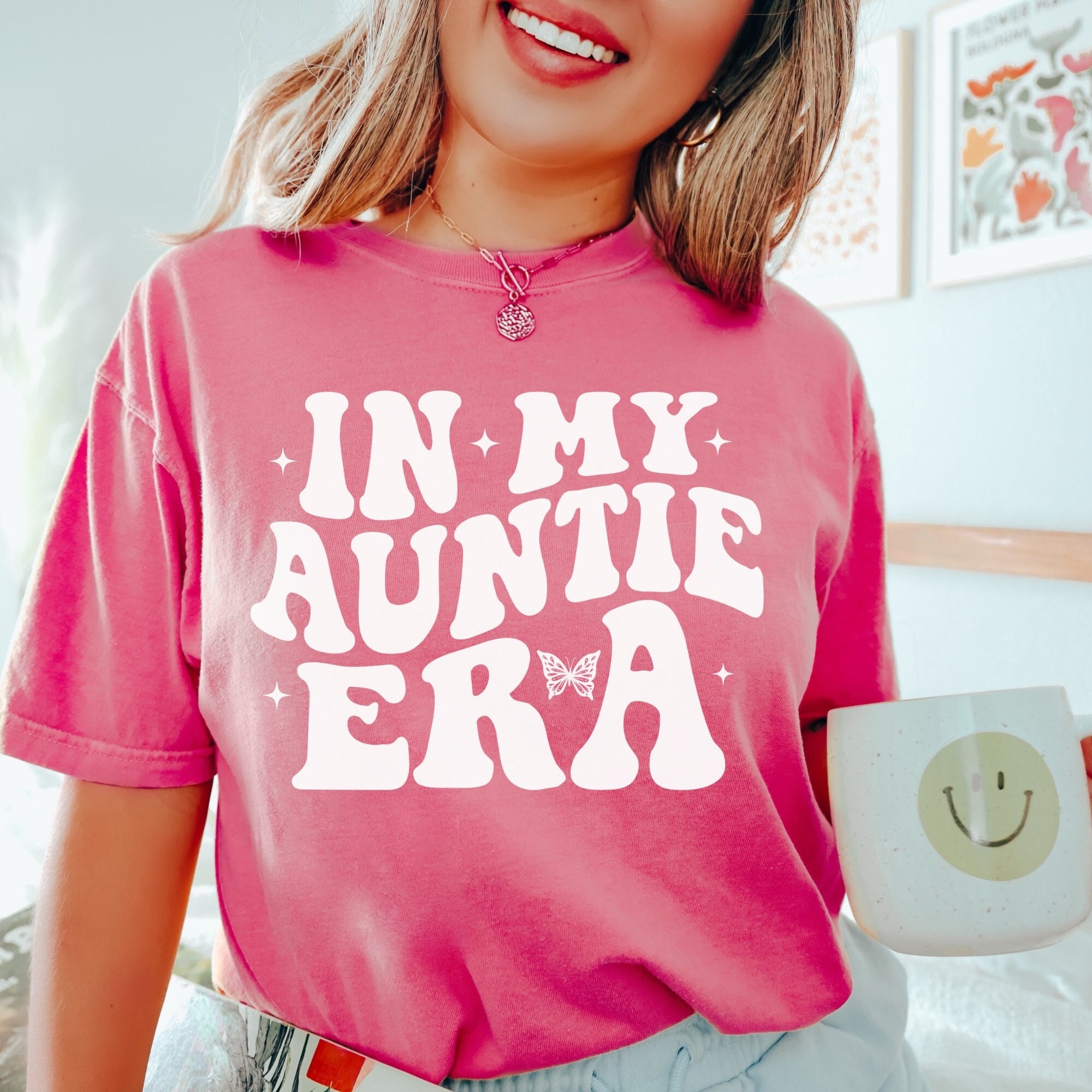 vintage auntie shirt retro design for baby announcement pregnancy reveal cool aunts t shirt unique aunt gifts qcsnw