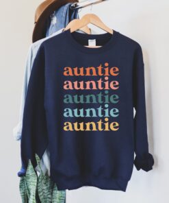 vintage auntie sweatshirt best aunt hoodie cute aunt crewneck gift for aunts unique style comfortable fit hxykd