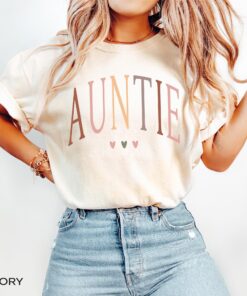 vintage auntie t shirt for aunt gifts birthday baby announcement sister shirt best aunt ever shirt spgvi