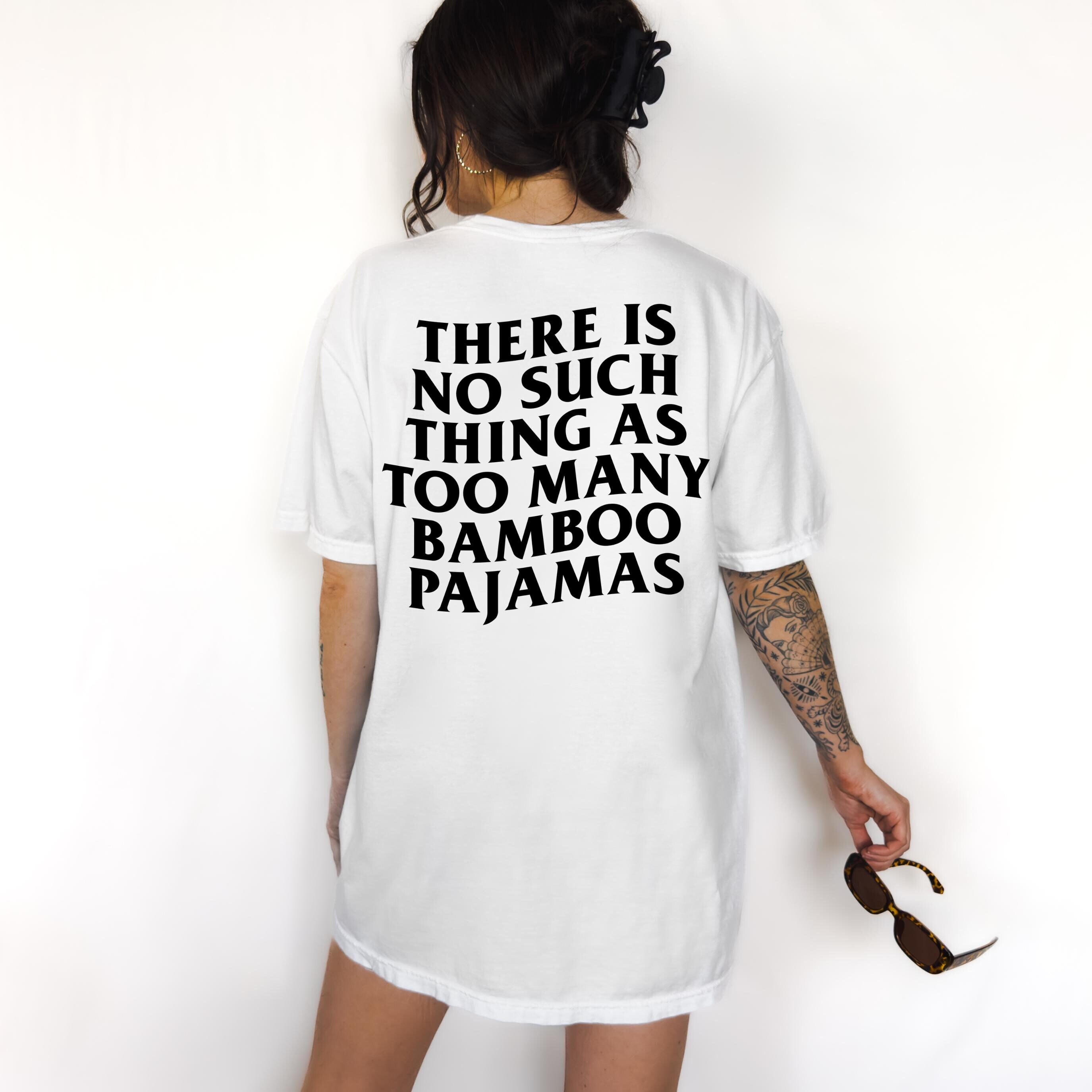 vintage bamboo pajamas graphic tee for women cute mom life shirt trendy retro mama t shirt perfect for stay at home moms w4cnt