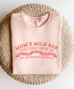 vintage breastfeeding mama shirt nursing tee retro style moms milk bar t shirt for new moms best mom ever shirts zsxvu