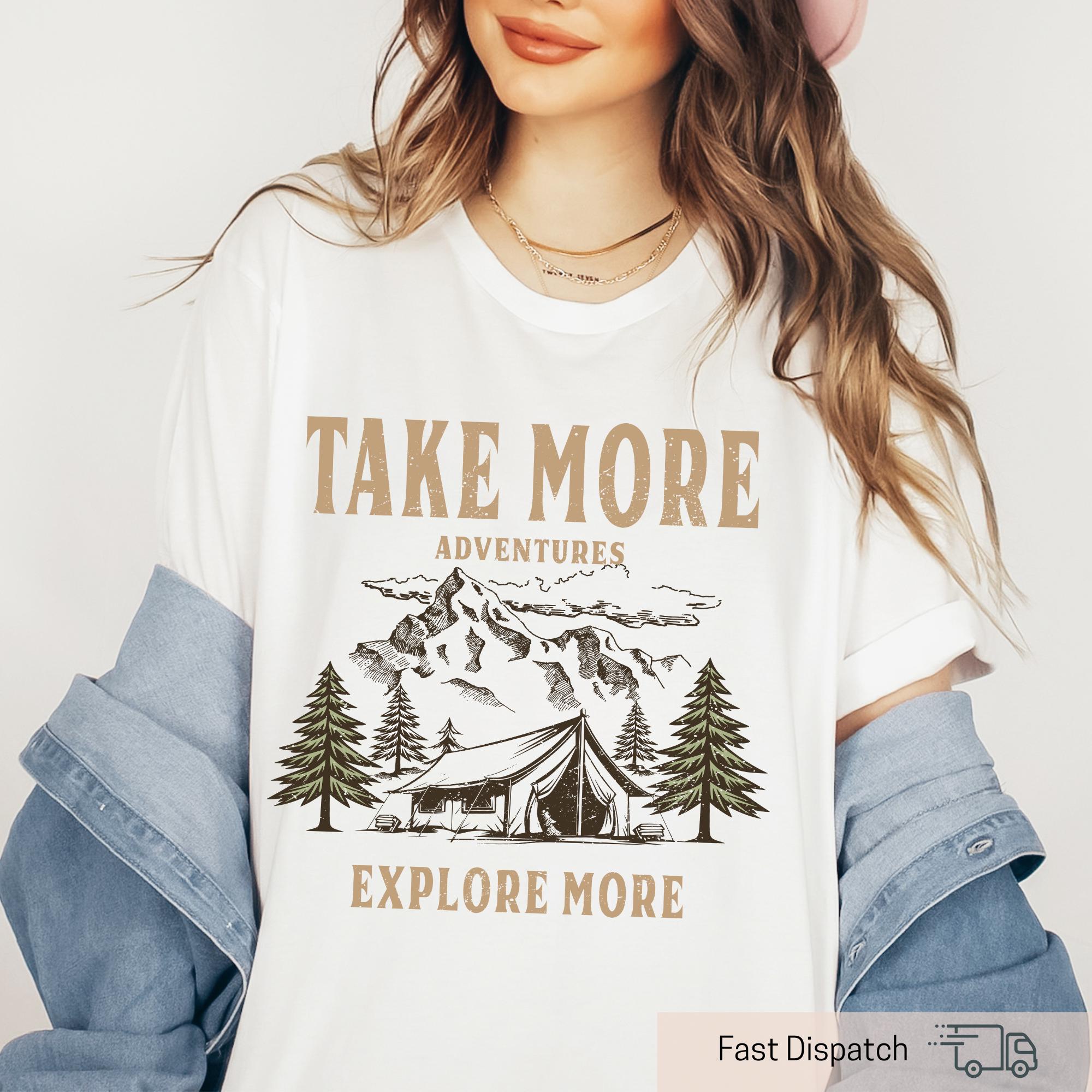 vintage camping shirt for adventure seekers cute outdoors tee for hiking and exploring nature