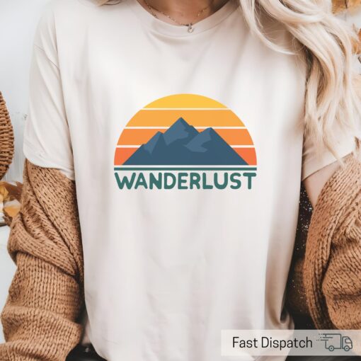 vintage camping shirt for men and women retro outdoors tee cute adventure hiking t shirt for campers uwny1
