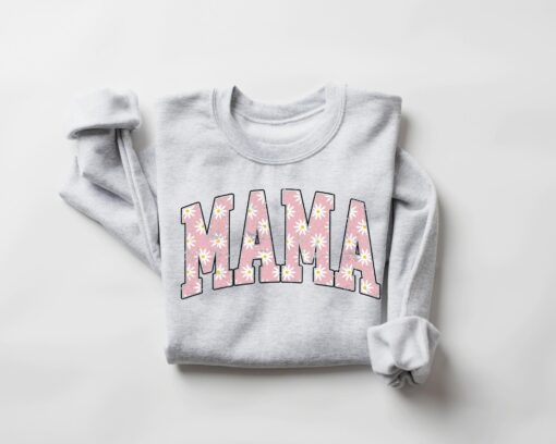 vintage daisy mama sweatshirt cute flower shirt for mothers day best mom ever gift trendy mom life apparel