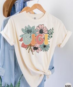 vintage floral gigi shirt for grandma retro t shirt unique mothers day gift vintage flower tee for new gigi birthday snuhu