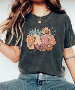 vintage floral mama shirt for mothers day cute mom t shirt best mom ever gift for new moms flower design yldih