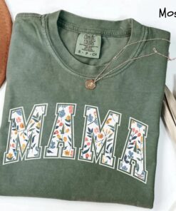 vintage floral mama shirt for strong women graphic tee perfect for mothers day cute mom life t shirt tx9eh