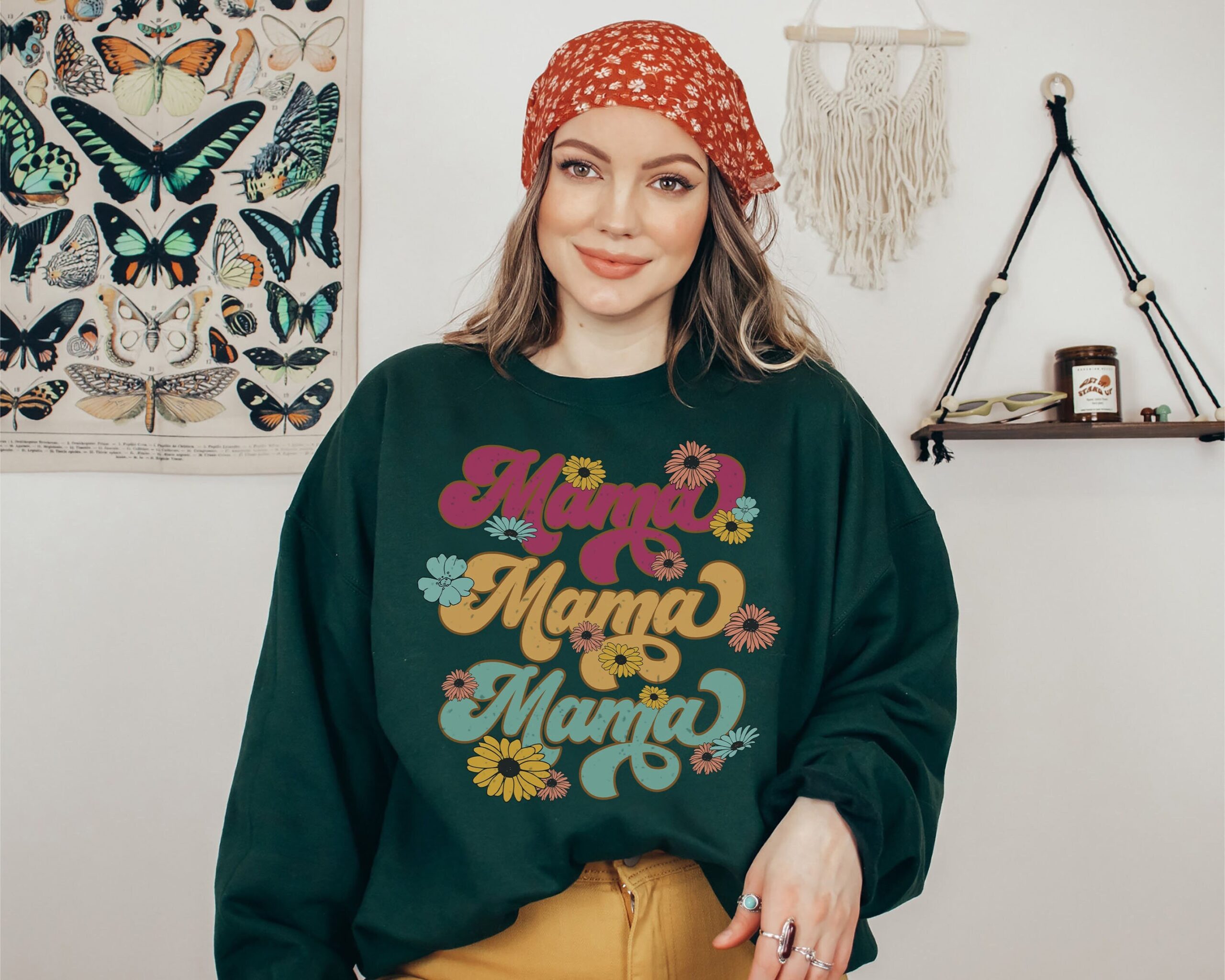 vintage floral mama sweatshirt for mom life mothers day gift cute floral design comfortable womens shirt 7qv6t scaled