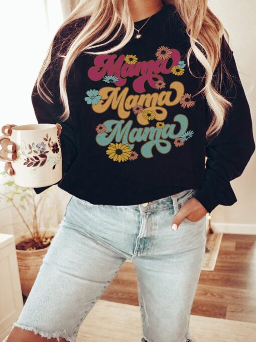 vintage floral mama sweatshirt for mom life mothers day gift cute floral design comfortable womens shirt cm2ur scaled
