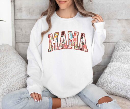 vintage floral mama t shirt for strong women funny mom life shirt cute graphic tee for mothers day gifts dysdk