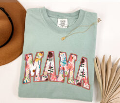vintage floral mama t shirt for strong women funny mom life tee mothers day gift cute graphic t shirt for moms hgmet scaled