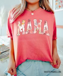 vintage floral mama t shirt for strong women funny mom life tee mothers day gift graphic womens shirt srmgo