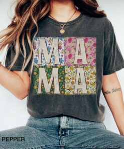 vintage floral mama t shirt for strong women funny mom shirt perfect for mothers day graphic tee womens apparel rcjxw