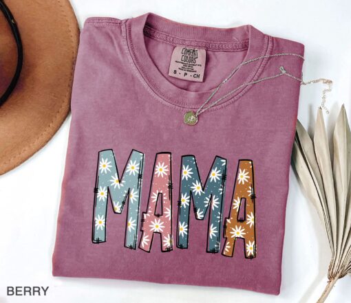 vintage floral mama t shirt for strong women graphic tee best mom ever shirt cute mothers day gift o6fsq scaled