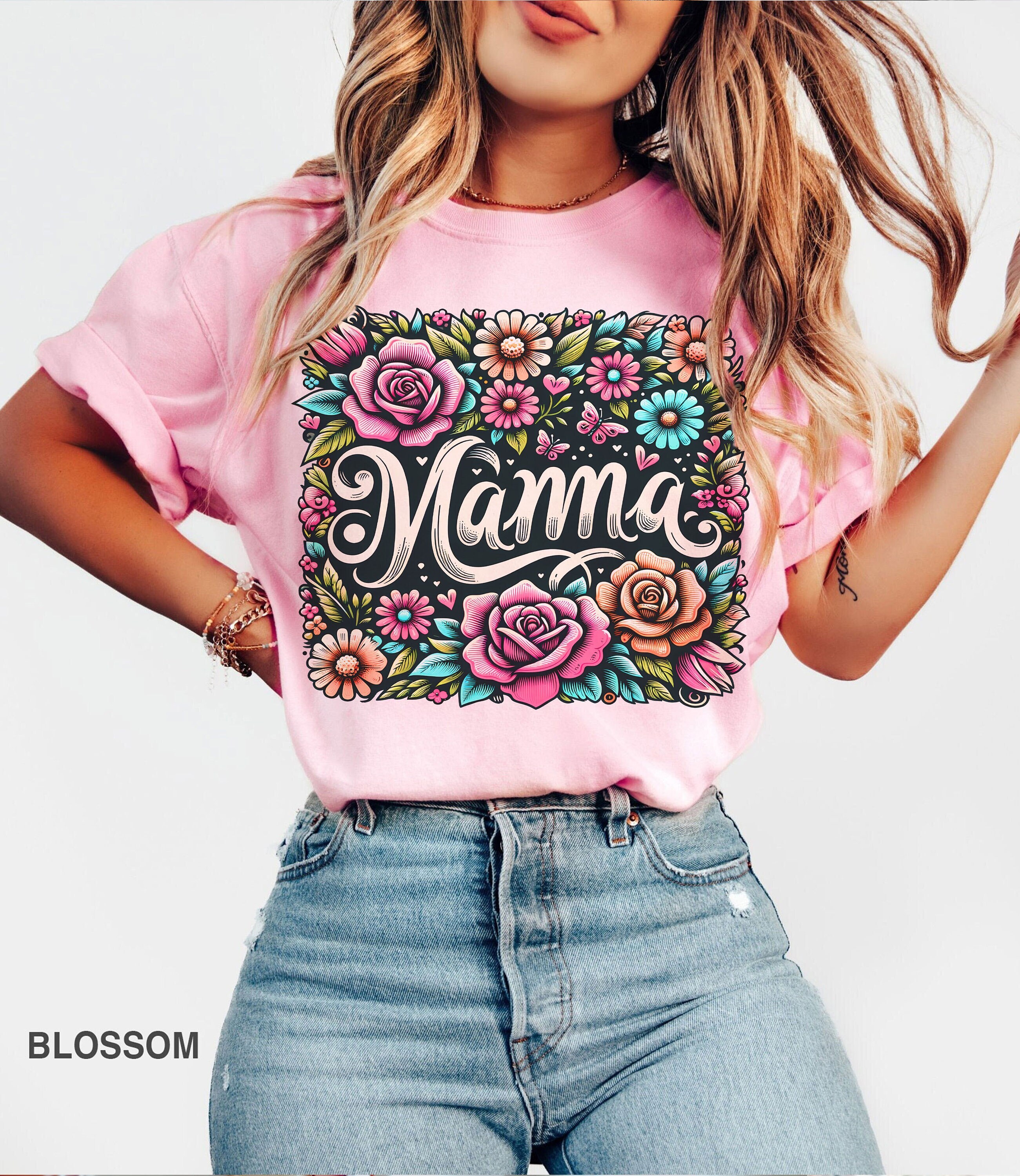 vintage floral mama t shirt for strong women graphic tee best mom ever shirt mothers day gift womens t shirt f8kuj scaled