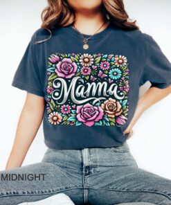 vintage floral mama t shirt for strong women graphic tee best mom ever shirt mothers day gift womens t shirt nxxpl