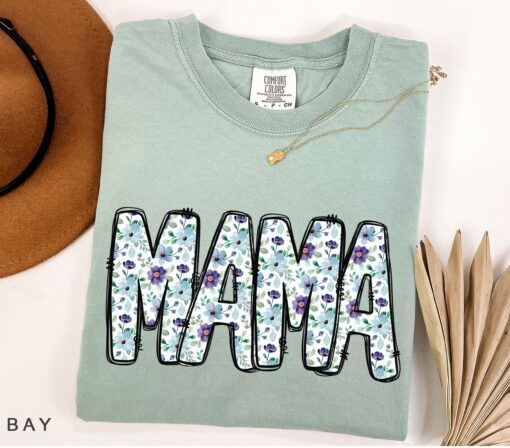 vintage floral mama t shirt for strong women graphic tee cute mom life shirt perfect for mothers day gifts agtz5 scaled
