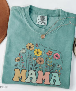 vintage floral mama t shirt for women strong woman graphic tee best mom ever shirt mothers day gift wsila