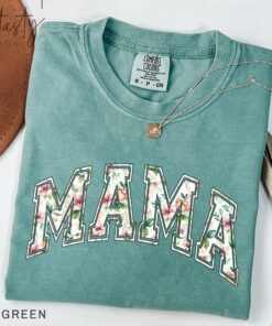 vintage floral mama t shirt for women strong woman shirt funny mom life tee graphic mothers day gift noxvs