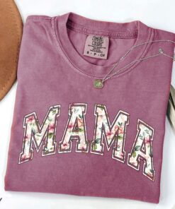 vintage floral mama t shirt for women strong woman shirt funny mom life tee graphic mothers day gift te0rw