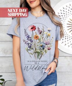 vintage floral mom shirt wildflower botanical t shirt for nature lovers boho style perfect for mothers day gifts b0w9r