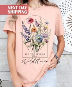 vintage floral mom shirt wildflower botanical t shirt for nature lovers boho style perfect for mothers day gifts z5xk6