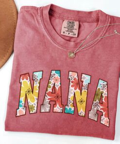 vintage floral nana t shirt for grandma graphic tee womens shirt best nana ever gift idea oxkzu