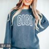 vintage gigi sweatshirt for new grandmothers birthday gift cute crewneck mothers day new baby announcement x0xfi
