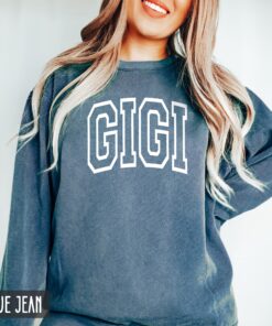 vintage gigi sweatshirt for new grandmothers birthday gift cute crewneck mothers day new baby announcement x0xfi