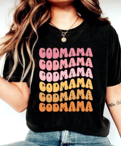 vintage godmother shirt for mothers day cute godmama gift baptism proposal godmother tee from goddaughter soomv