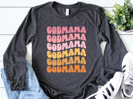 vintage godmother shirt for mothers day cute godmama gift baptism proposal godmother tee from goddaughter ufdif