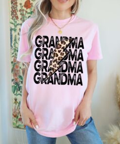 vintage grandma shirt leopard print tee for grandma to be cute gift comfortable grandma life apparel sgqig