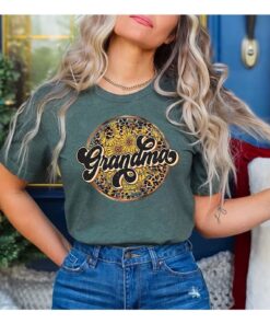 vintage leopard sunflower grandma shirt retro grammy t shirt cute gift for grandmothers best grandma ever apparel gssc6