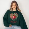 Vintage Mama Floral Heart Sweatshirt with Roses for Mom Botanical Design Perfect for Mothers Day or Valentines Day