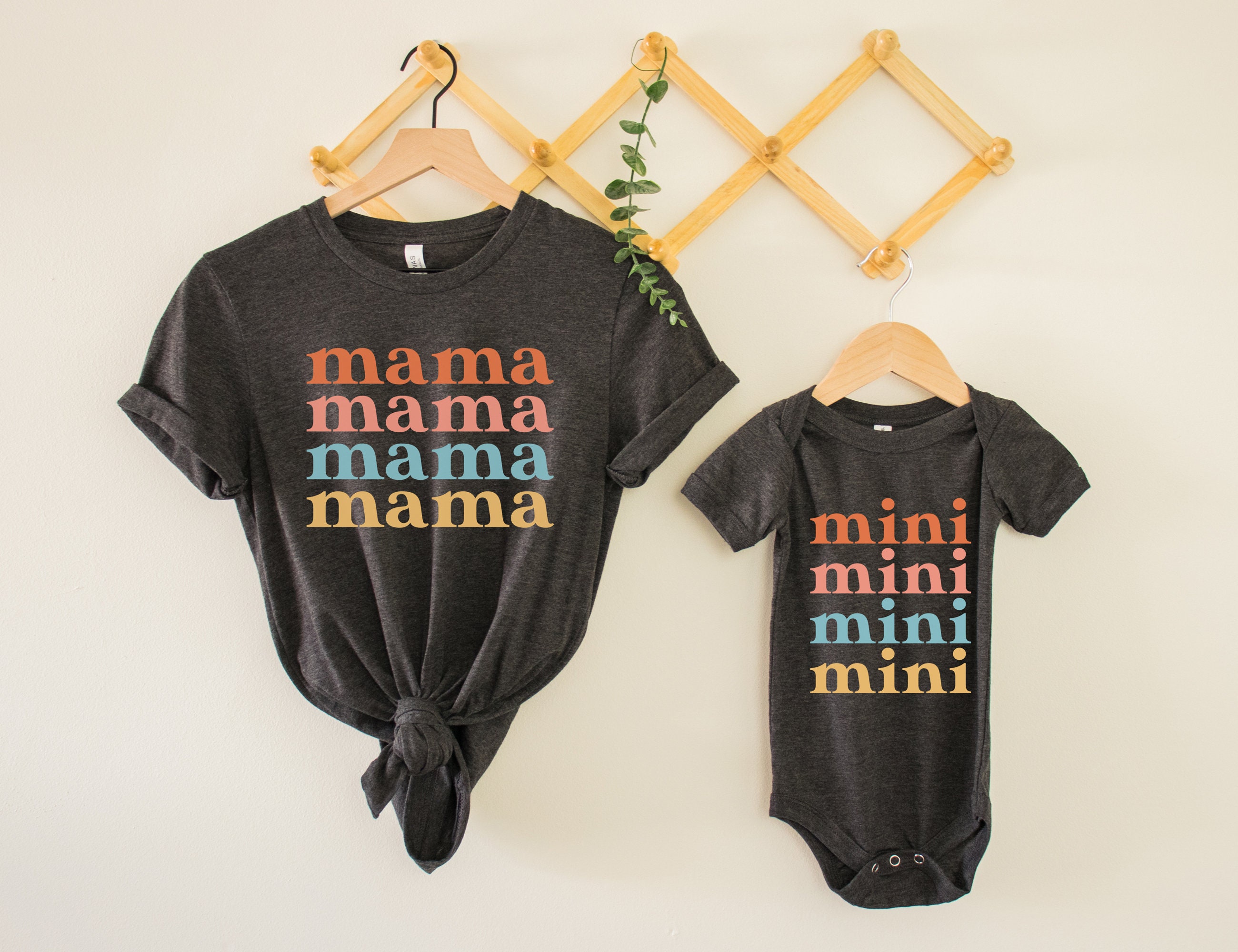 vintage mama mini shirt matching mom life outfit for mama and me cute retro t shirts for mother and child 4emkf scaled